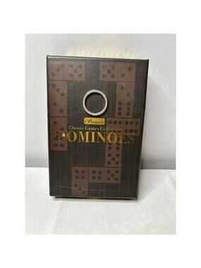 DOMINOES SET Classic Premium Domino Double-Six 6 Tiles Wooden Case